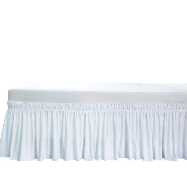 Add Warm Colored Ruffle Around Bed Mattress Solid Wrap Around Elastic Bed Skirt